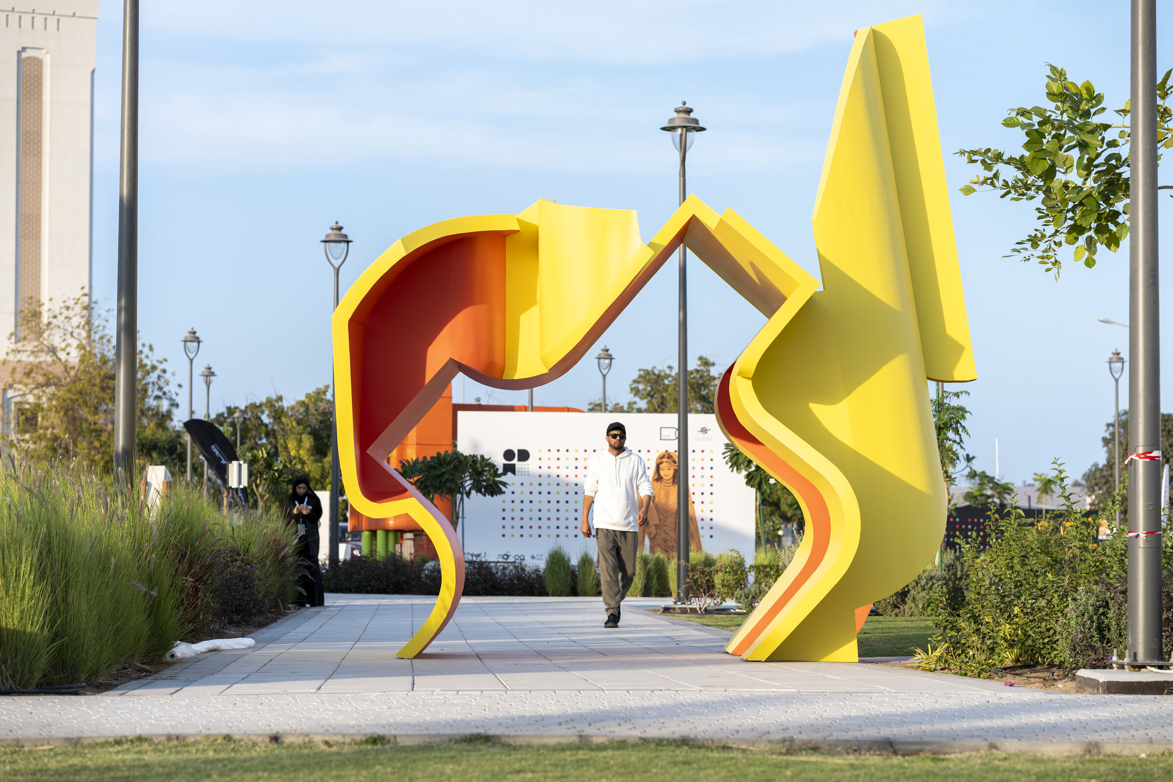 The Projection, two facing masses with a gap between